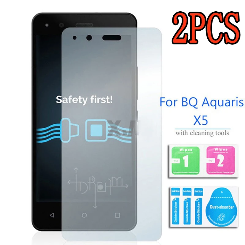 2 шт закаленное стекло для BQ Aquaris x5 защитная пленка 9H защита экрана