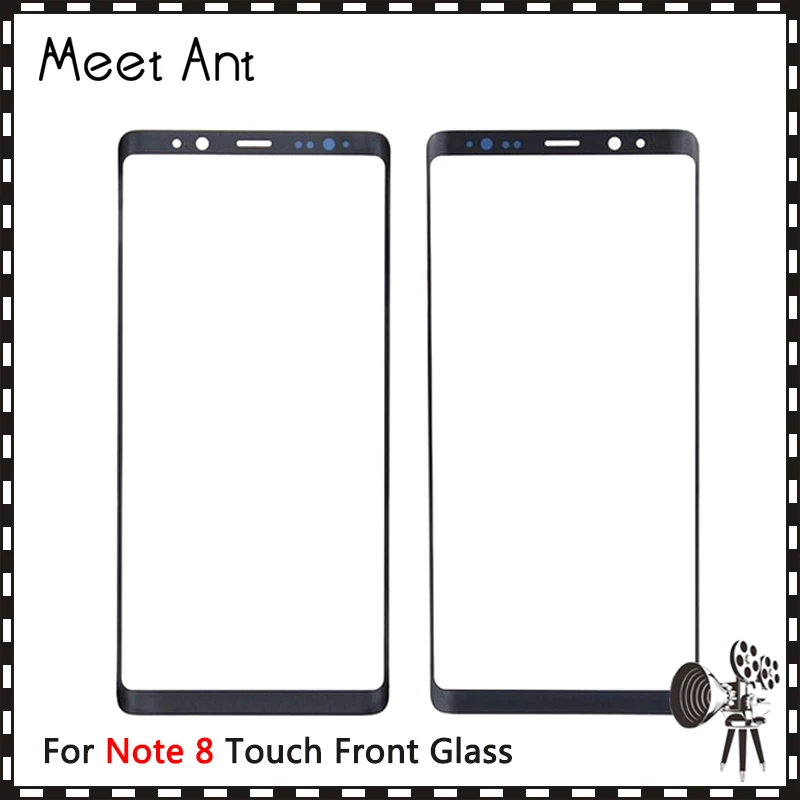 

10 шт./Лот AAA высокое качество 6,3 дюйма для Samsung Note 8 Note8 N950 передняя внешняя стеклянная линза сенсорная панель