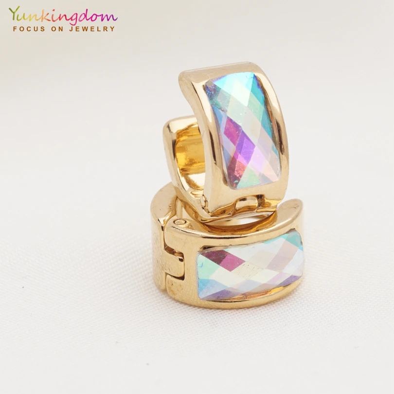 Серьги кольца из нержавеющей стали Yunkingdom 32 пары сережек разных стилей для женщин