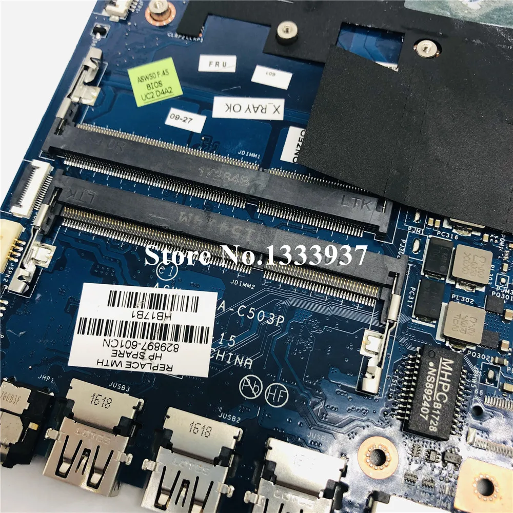 829897 601 001 501 Материнская плата для HP ENVY 15 AE ноутбука ASW50 LA C503P SR2EY I5 6200|Материнские