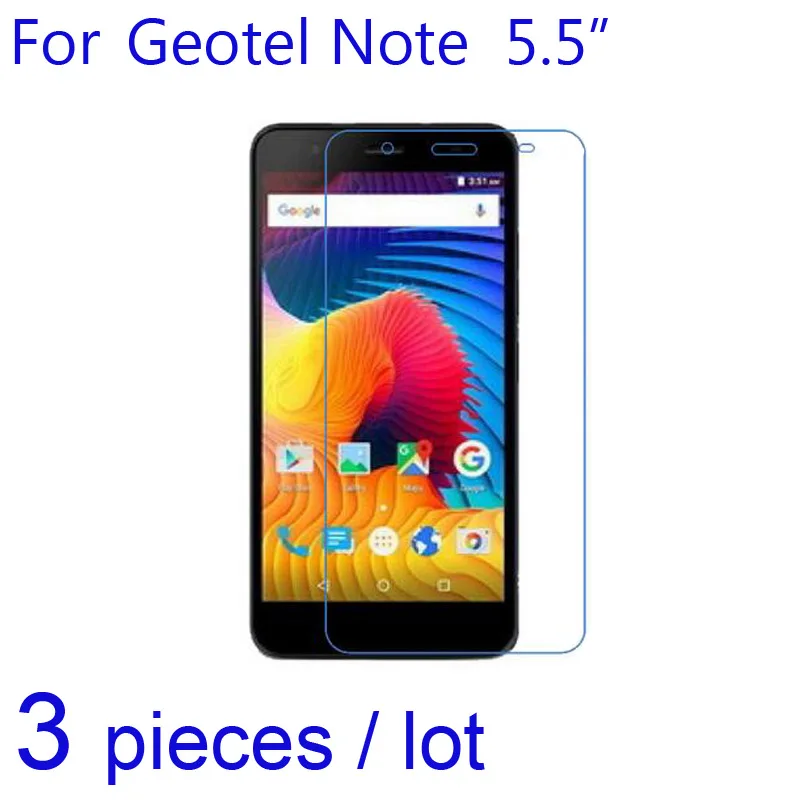 3 шт./лот Защитные пленки для экрана телефона Geotel Note Защита ЖК