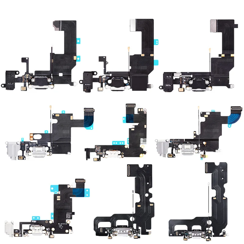 

For iPhone 5 5c 5s 6 6s 6plus 6s plus 7 Charger Charging port Dock USB Connector Data Flex Cable Headphone Jack Flex Ribbon