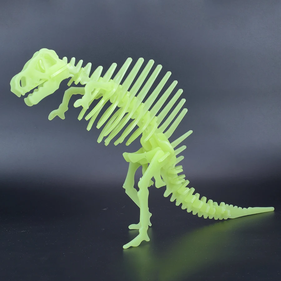 3D светящаяся модель динозавра головоломка игрушки для детей забавные интерактивные, образовательные Пазлы игрушки подарки домашние Декорации для вечеринки