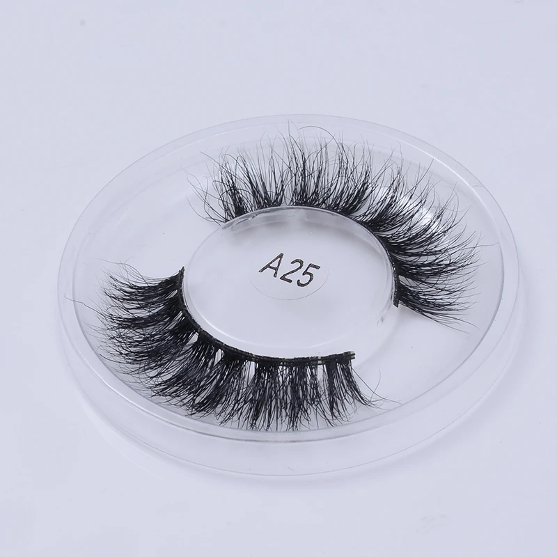 

100% handmade real mink false eyelash 3D strip mink lashes handmade thick fake faux eyelashes Makeup beauty False Eyelashes RA25