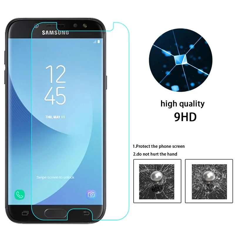 2 шт. защитный экран для телефона Samsung Galaxy A3 A5 A7 A8 A9 J1 J2 J3 J5 J7 2016 Prime Закаленное стекло
