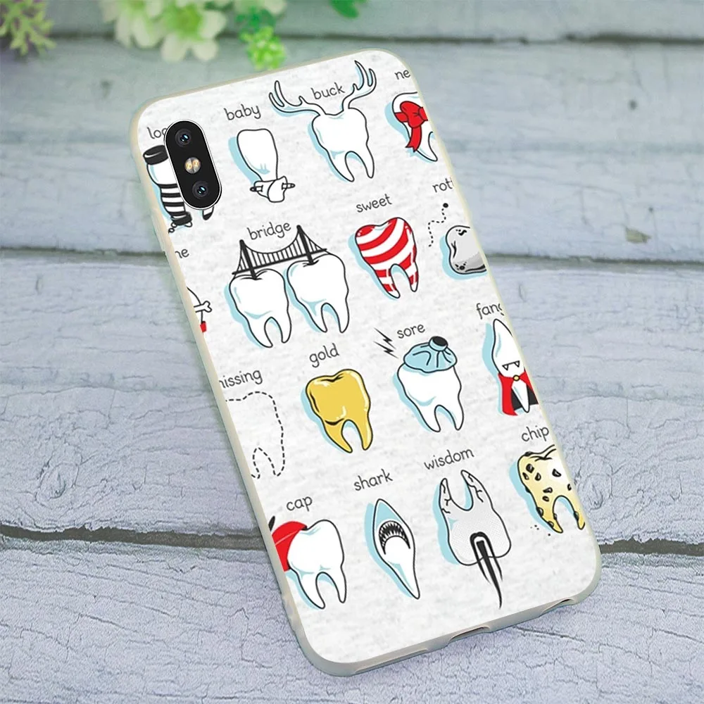 soft tpu cover for iphone x dental definitions case for iphone 6 plus cases 7 8 plus 5 6s 5s se xs max xr covers silicone 11 pro free global shipping