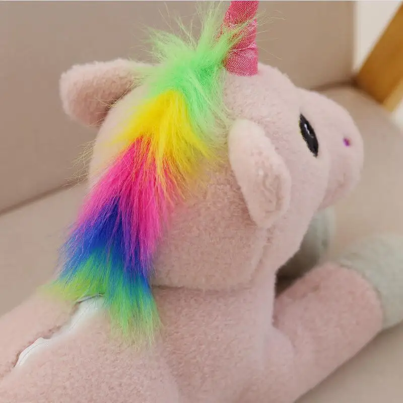 50cm LED Unicorn Plush Toys Light Up Stuffed Animals Cute Rainbow Horse Toy Soft Doll Kids Birthday Gifts | Игрушки и хобби