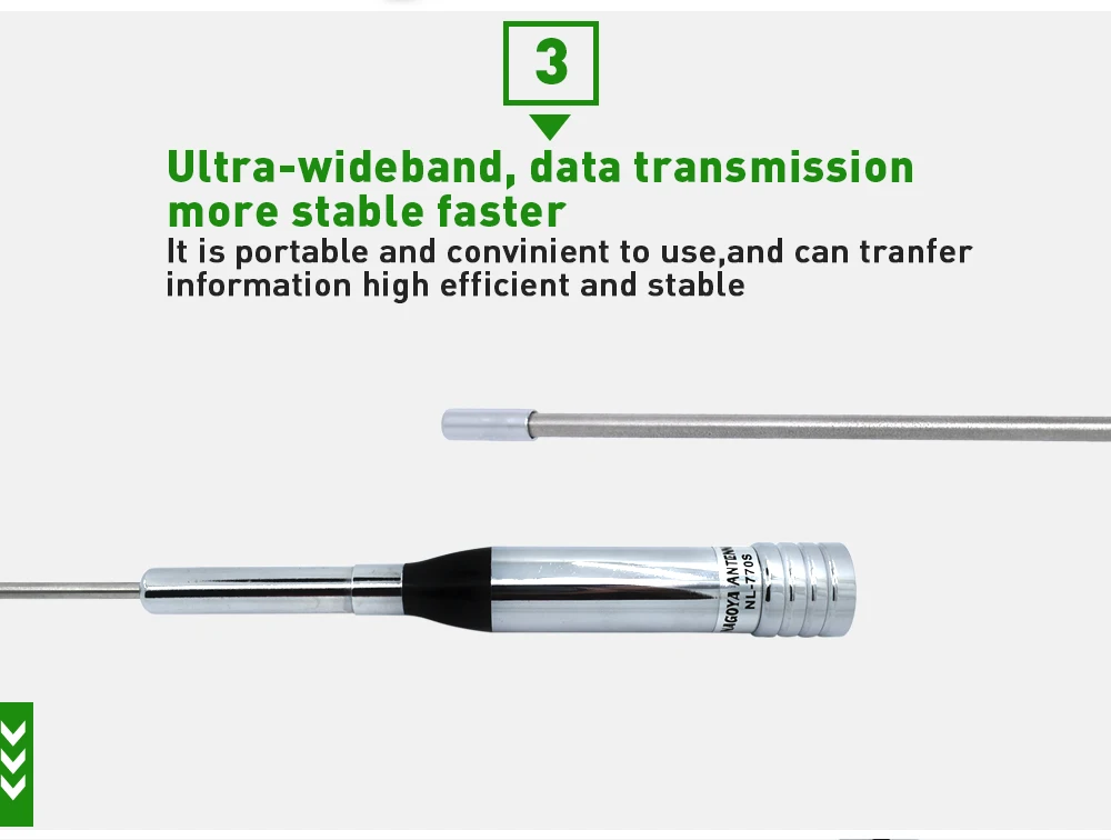 NAGOYA NL-770S Двухдиапазонная UHF/VHF 144/430MHz 2,15/3.5dBi с высоким коэффициентом усиления Любительская Автомобильная мобильная антенна UHF штекер PL-259