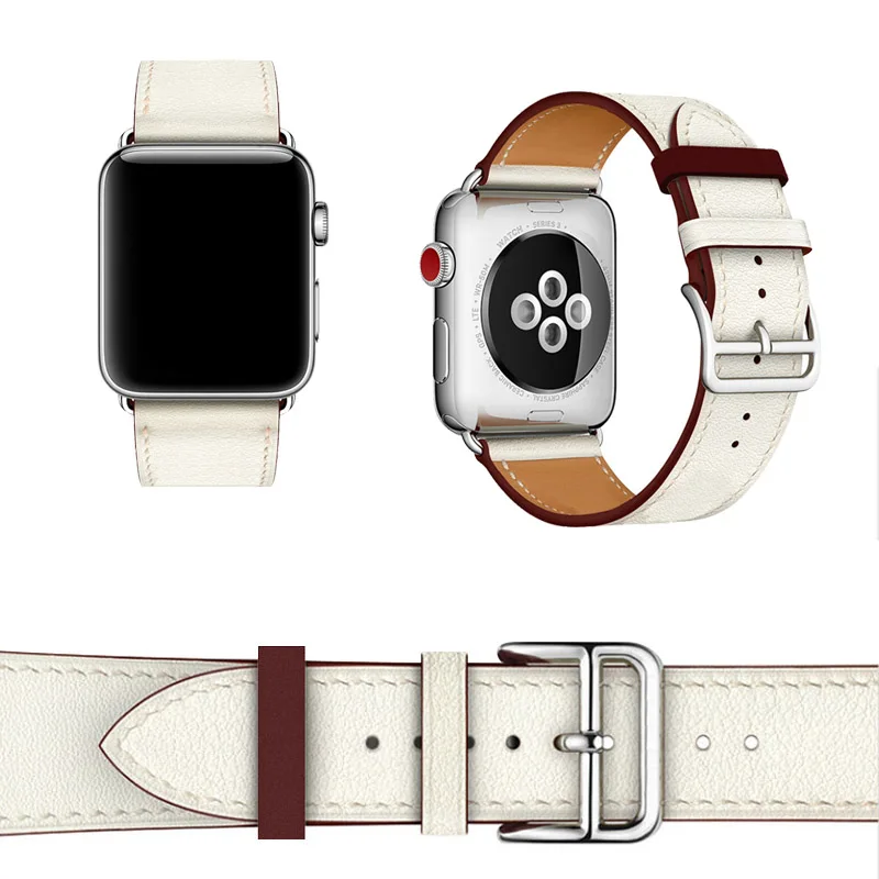 Ремешок для наручных часов Apple Watch Series 3 2 ремешок из натуральной кожи iWatch 4|Ремешки