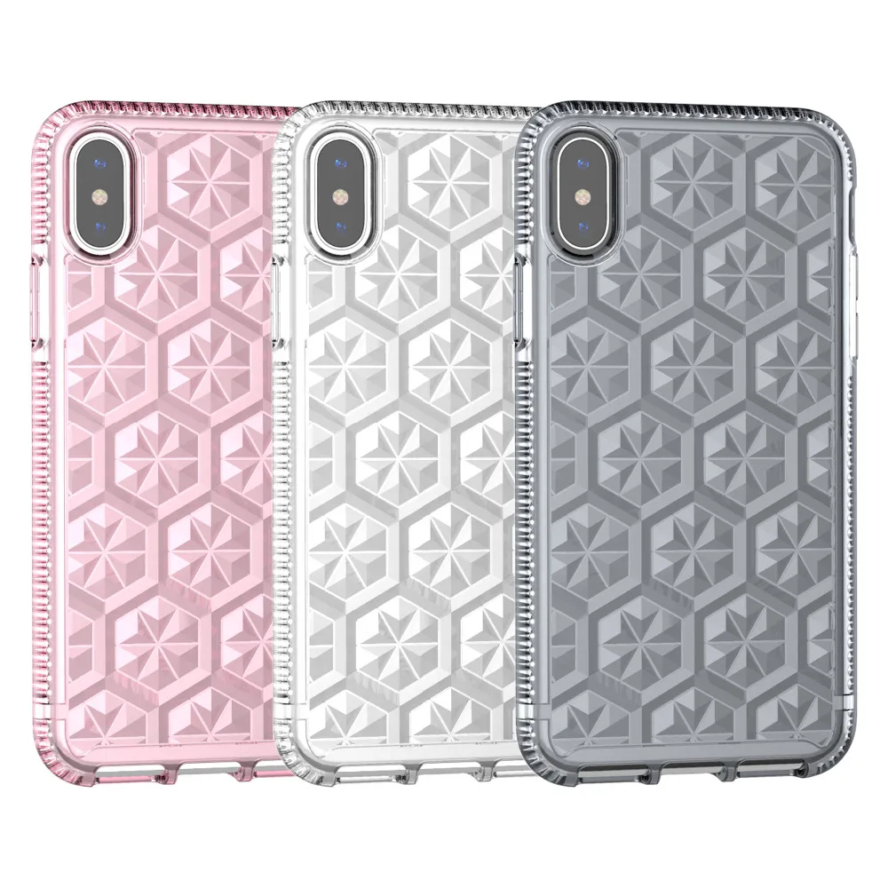 Blucub чехол для iPhone 8 7 6 6s plus прозрачный ПК и ТПУ силиконовый iPhone7 Алмазная текстура