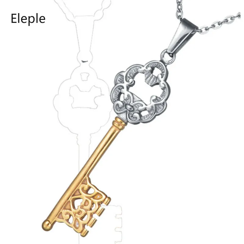 Elepple из нержавеющей стали модный брелок для свитера женские простые двойные