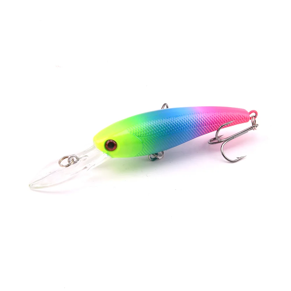 Рыболовные Приманки 3D глаза плавающие Minnow Твердые арифметические воблеры Crankbait