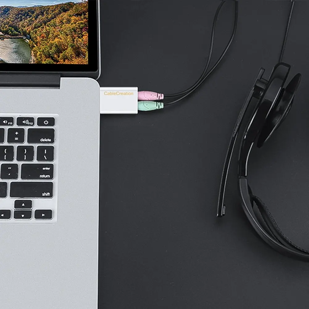 USB к аудиоадаптеру с разъемом 3 5 мм внешняя звуковая стереокарта jorinдо гарнитурой