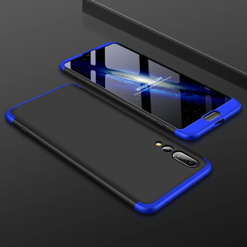 For Huawei P20 P8 P9 Pro lite 2017 Case 360 Full Body Hard Hybrid Plastic Protect Nova 3E P10 Plus Cover |