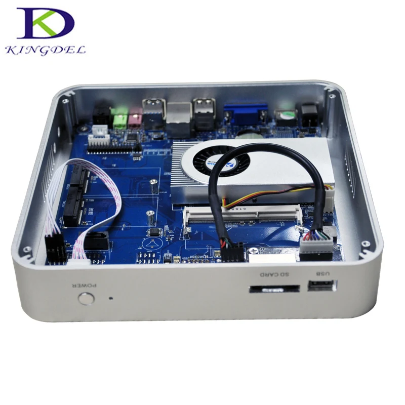 Новый мини ПК Core i5 4260U CPU pocket tv Business Gaming PC неттоп HTPC с бесшумным вентилятором 4 * USB3.0