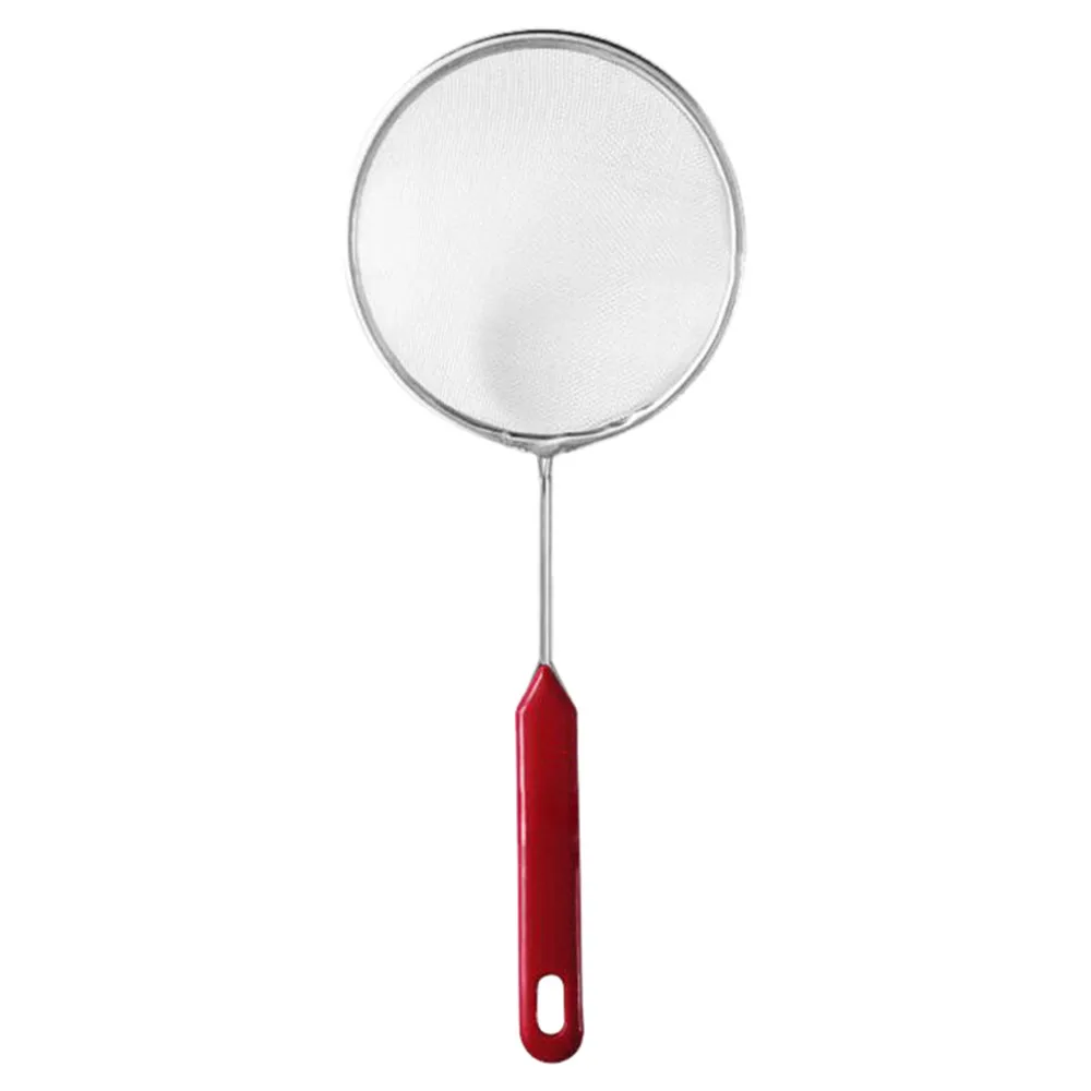 2018 new listing silver stainless steel fine mesh enamel filter flour colander kitchen cooking spoon high quality hot sale M3 | Дом и сад