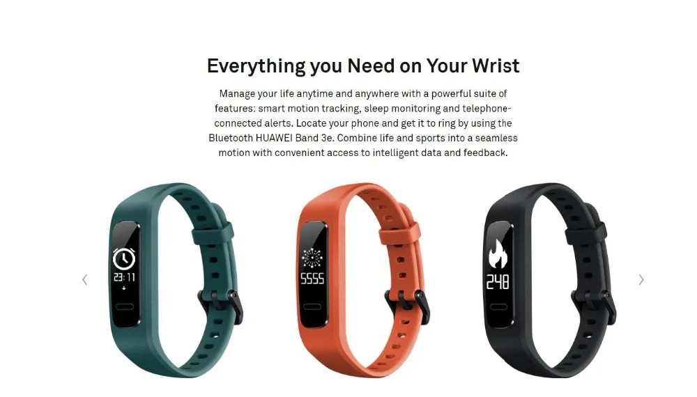 huawei Band 3e Honor Band 4, умный Браслет для бега, Amoled, цветной, 0,5 дюйма, сенсорный экран, для плавания, для обнаружения положения, для сна