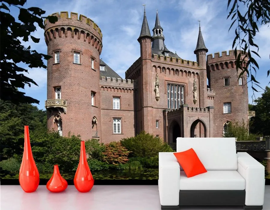 Large 3d murals Germany Castles Bridges Castle Cities wallpapers living room sofa TV wall bedroom wallpaper for walls 3 d |