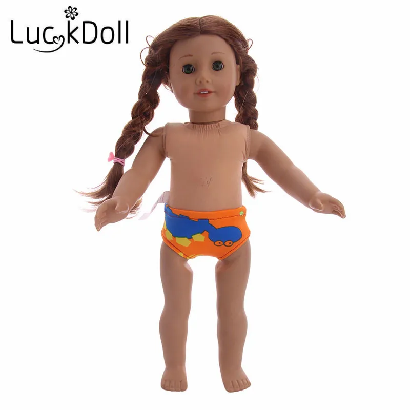 Модное нижнее белье LUCKDOLL с принтом подходит для 18 дюймовых американских кукол 43