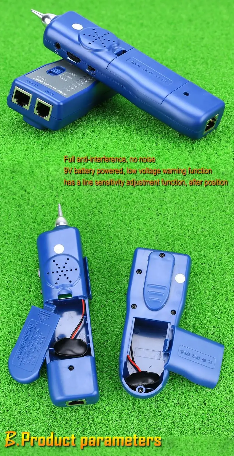 Kelushi 1 шт. 3 км sl601 сети Провода кабель Tracker Checker RJ45 RJ11 сетевой тестер в упаковки