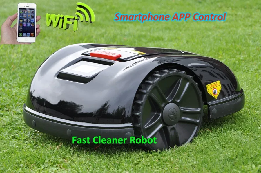 Смартфон Wi-Fi приложение робот-газонокосилка E1600T с 13.2ah battery+ 300 м провод+ 300 шт колышки+ 20шт лезвия