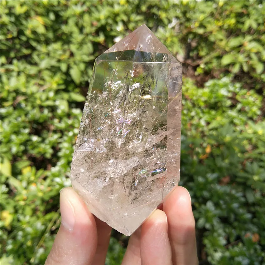 116 г Rutilated Quartz Crystal Point Wand инструмент медитации исцеления Рейки Grid поставка