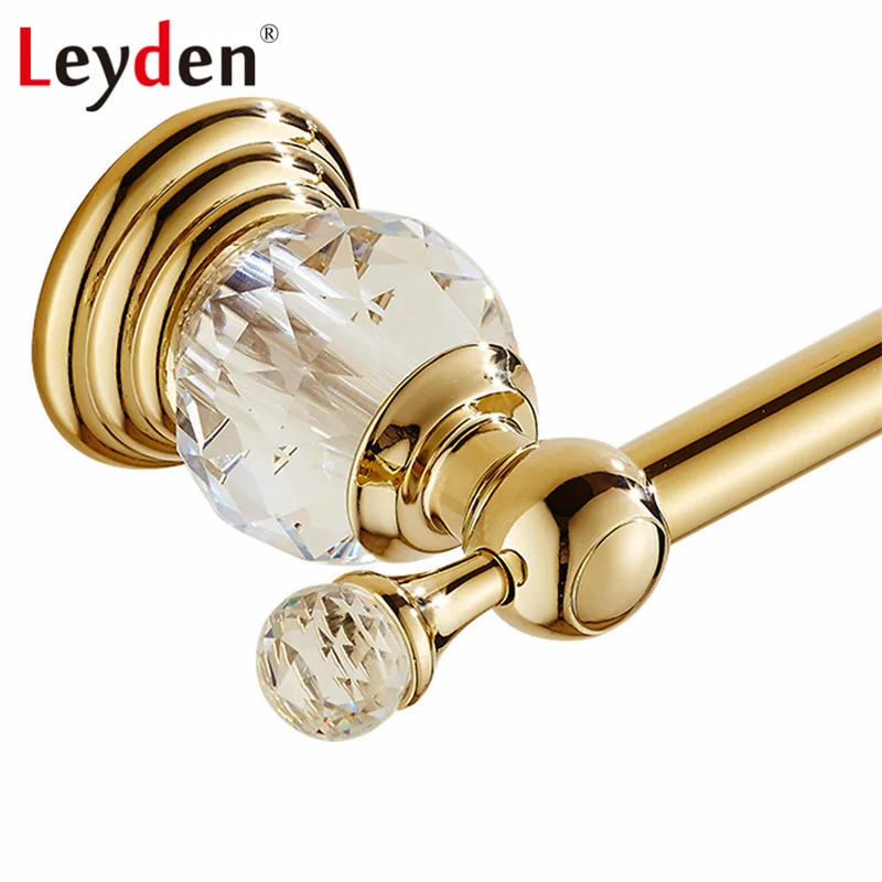 Leyden роскошный держатель для полотенец ванной комнаты Хрустальный золотой