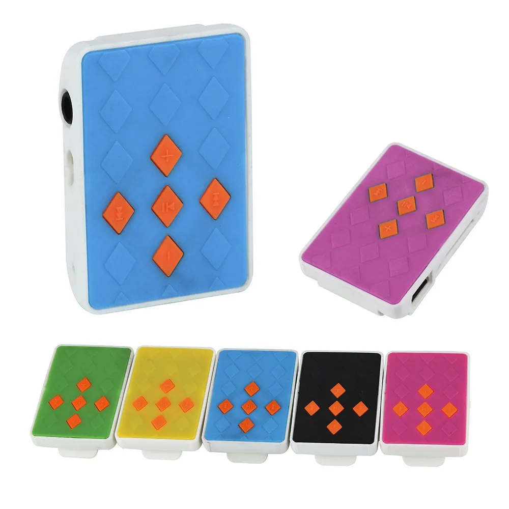 USB мини mp3 плеер с клипсой поддержка карт Micro TF 32 ГБ гарнитура медиаплеер
