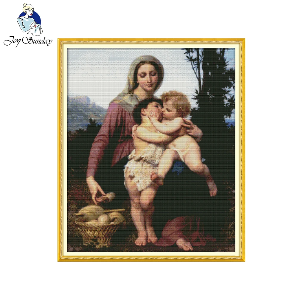 Набор для вышивки крестиком Joy Sunday (святая мама) 11CT 14CT|joy sunday|cross stitch setcounted cross |