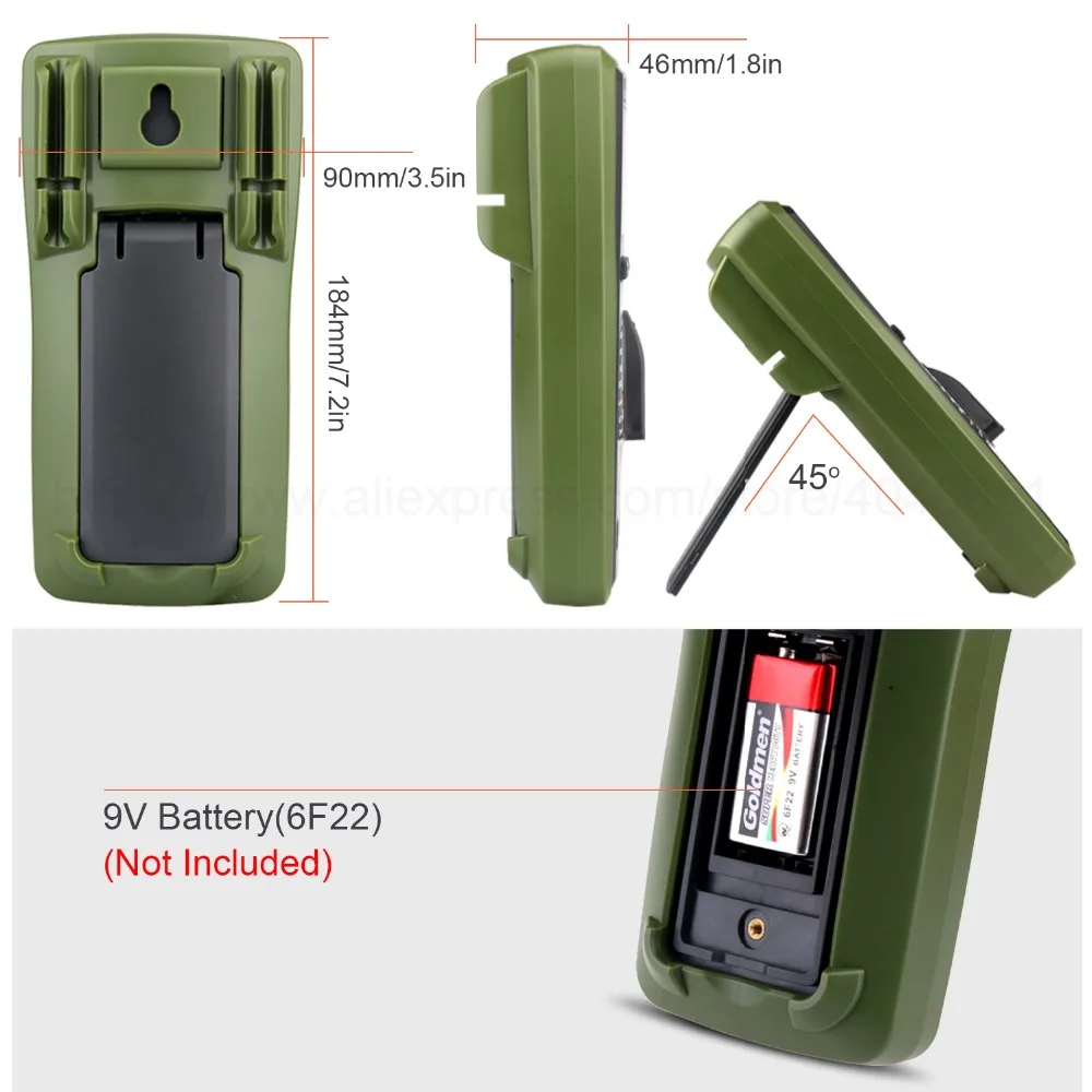 Portabl прецизионный цифровой мультиметр 6000 отсчетов истинный RMS Авто диапазон DC AC