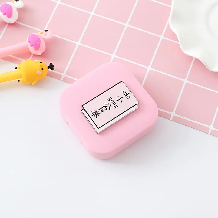 Little princess Сейлор Мун милый розовый чехол мультфильм подарок очки-невидимки чехол изысканная коробка для хранения с зеркалом портативный подарок для девочек - Цвет: Little princess