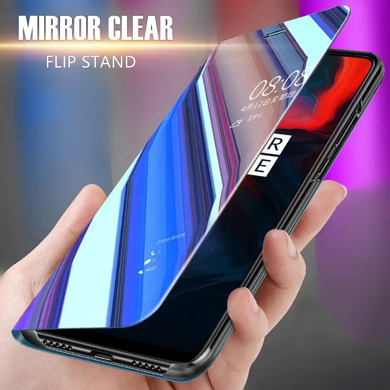 Зеркальный чехол для Samsung Galaxy A8s кожаный чехол-книжка с подставкой M10 M20 A10 A20 A30 A50 S10