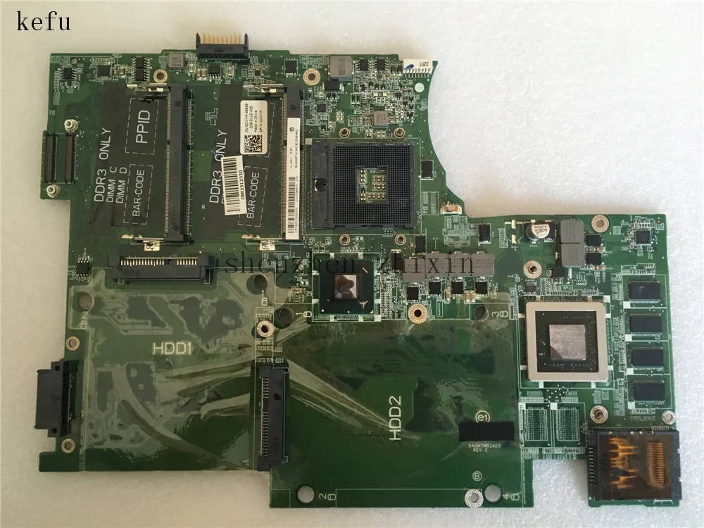 Материнская плата для ноутбука dell XPS 17 L702X HM67 DDR3 0JJVYM с графикой 2G тест