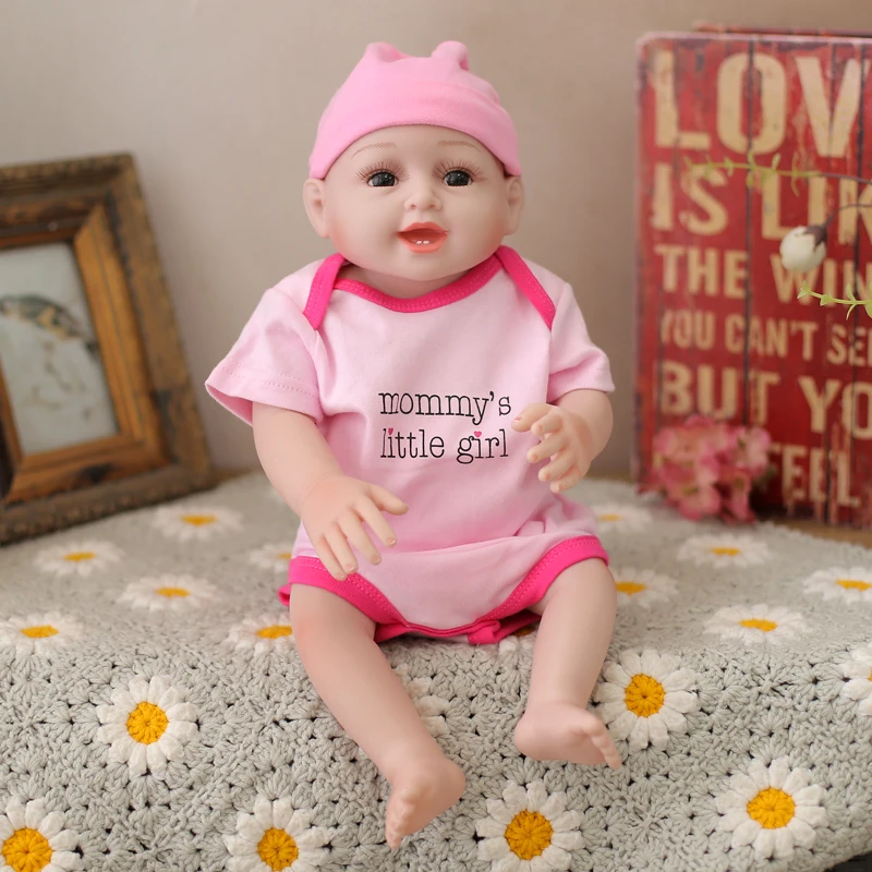 40 см силиконовая кукла для новорожденных Реалистичная виниловая детей подарок
