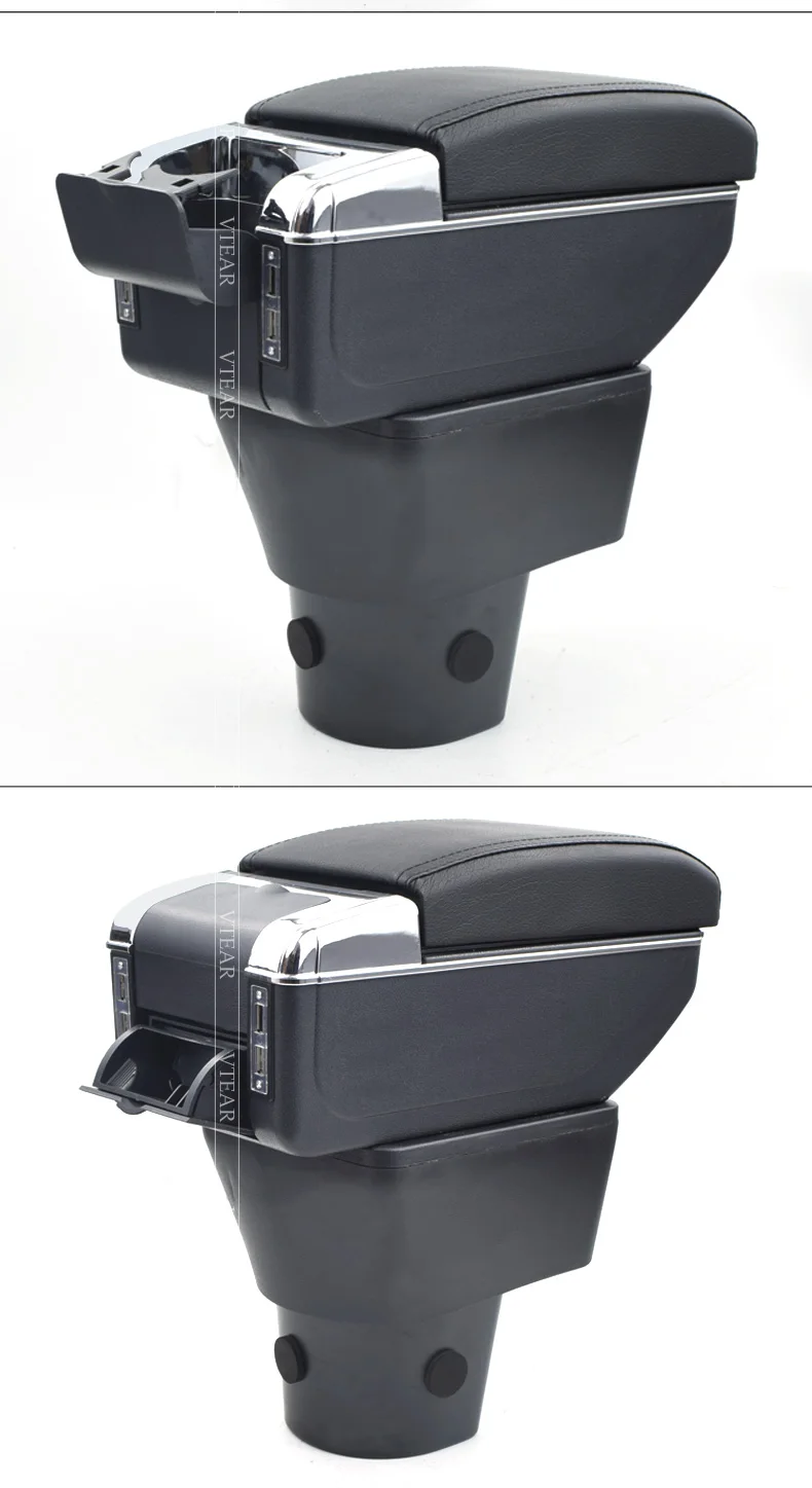 Vtear для автомобиль Hyundai Accent подлокотник кожаный подлокотник usb коробка для хранения внутренние части автомобиля-Стайлинг центральная консоль аксессуары авто подлокотник для авто