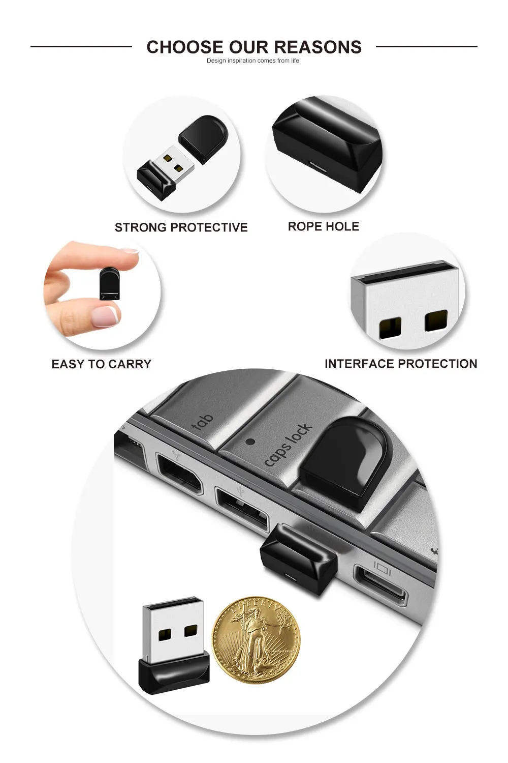 USB Stick 32GB Super Mini USB Flash Drive pen drive 8GB 16GB 64GB 128GB Small Pen Driver tiny pendrive Real capacity