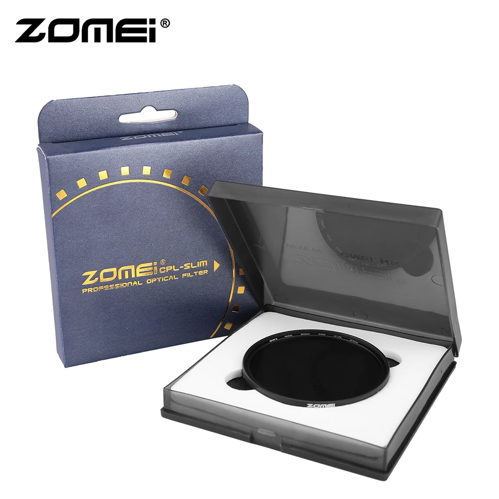 Zomei Slim-CPL фильтр 58 мм 62 67 72 77 82 круговой поляризационный 49 52 55 Тонкий CIR-PL