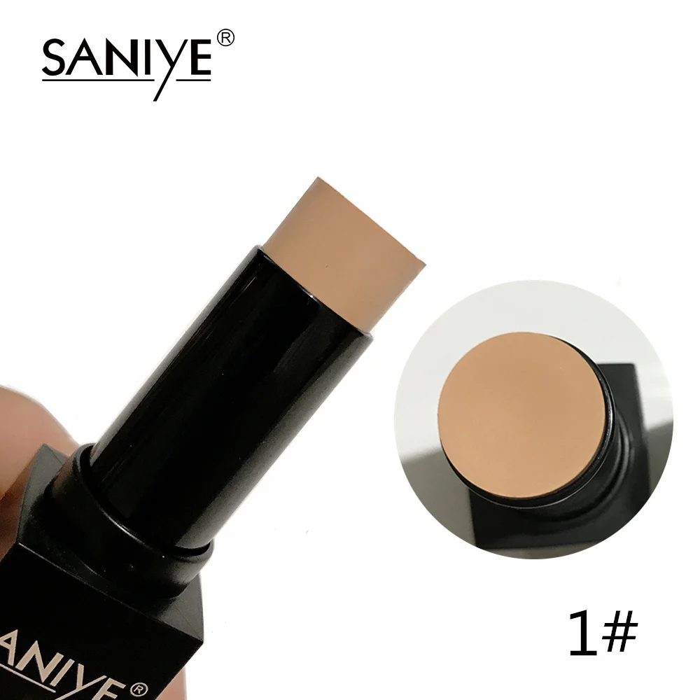 SANIYE, 1 шт., основа для макияжа, полное покрытие, контур, консилер для лица, основа, Праймер, увлажняющий крем, маскирующий порошок, бронзатор, консилер, Стик, R85 - Цвет: 01