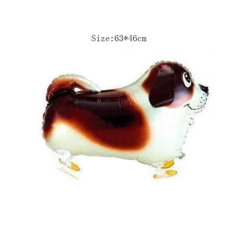 Dog 08 1 шт смешанные ходячие воздушные шары из фольги в виде животного милая собака панда динозавр Тигр домашнее животное День Рождения Вечеринка Свадьба украшения - Цвет: Dog 08