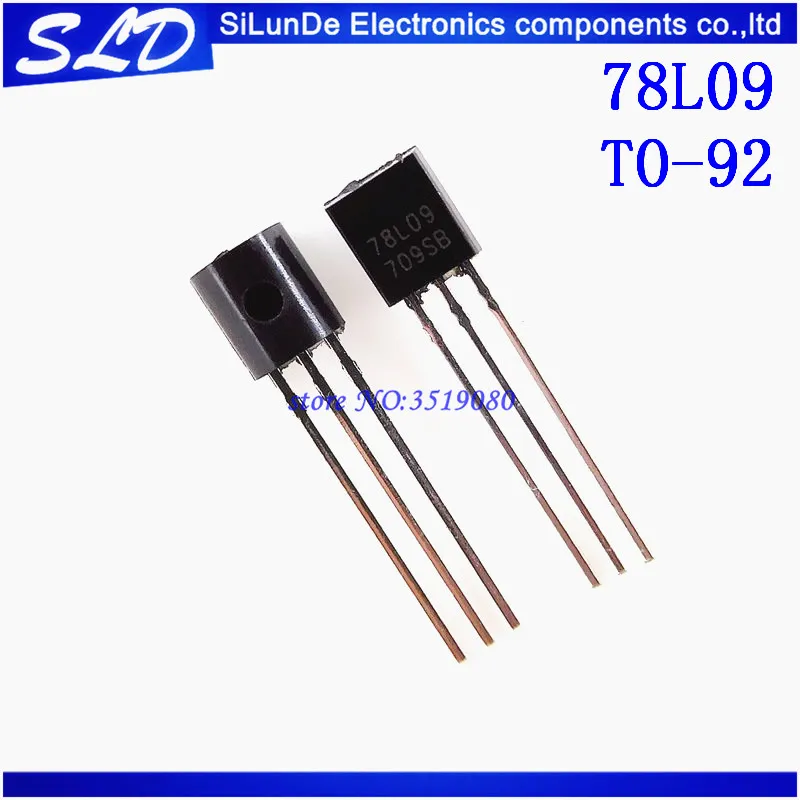 

Free Shipping 1000pcs/lot 78L09 WS78L09 9V 100mA 0.1A TO-92 new and original In Stock