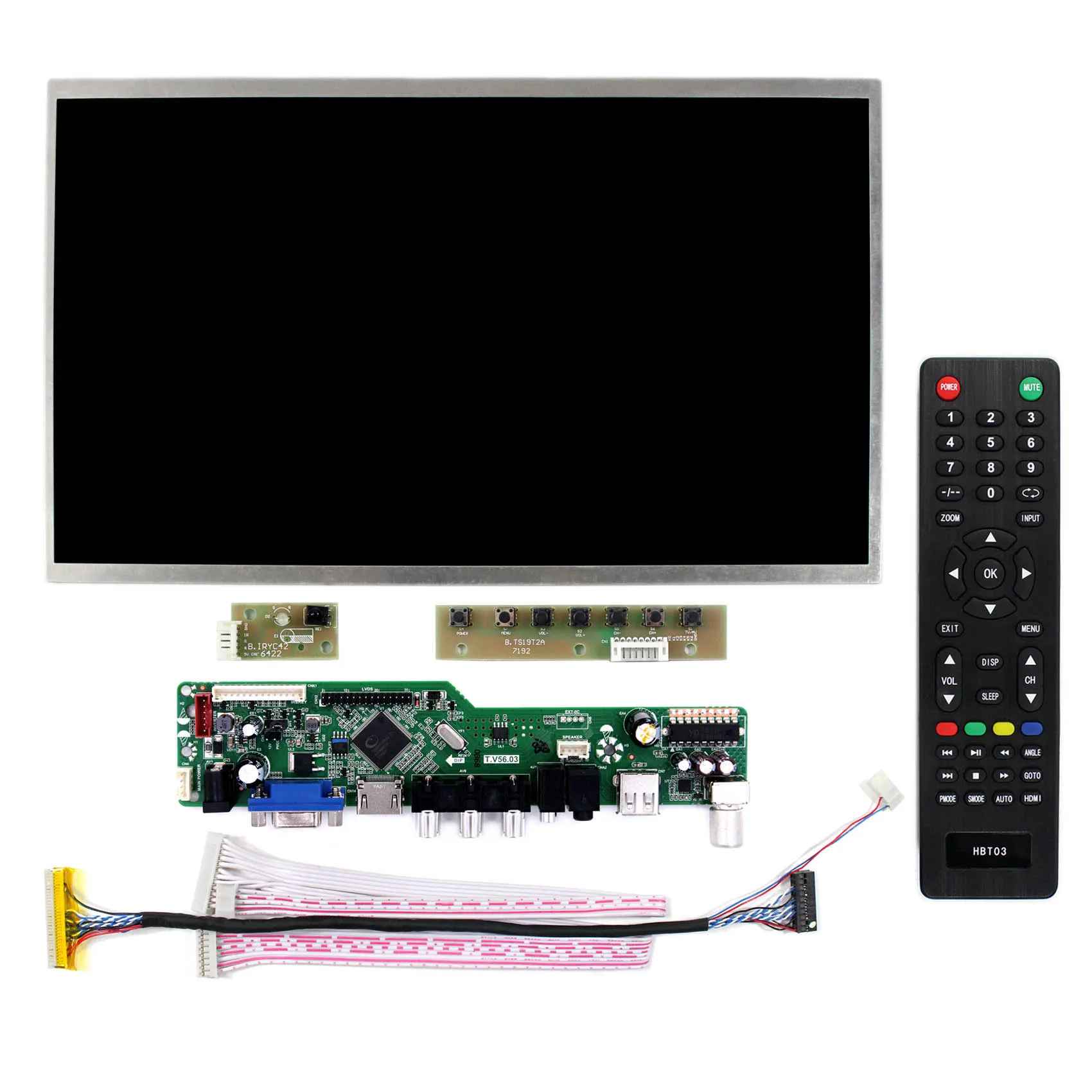 12 1 дюймовый HSD121PHW1 1366x768 ЖК экран + ТВ H DMI VGA AV USB аудио контроллер плата