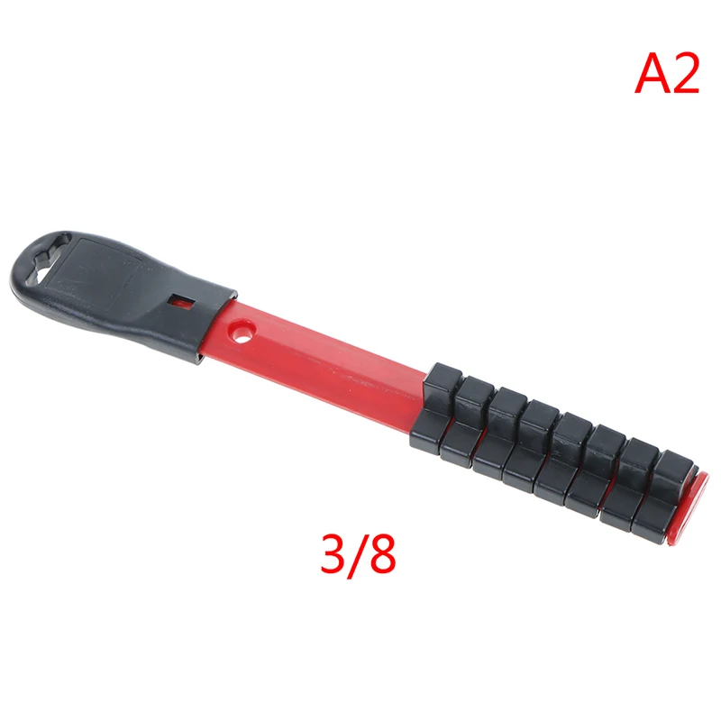 1Pcs 1/4" 3/8" 1/2" Smart Drive Socket Tray Rail Rack Storage Holder Organizer Tool Plastic - Цвет: A2