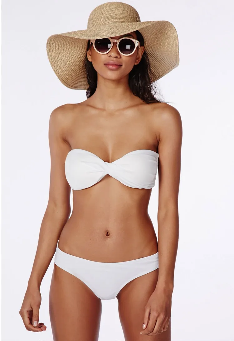 Белый женский купальник с пуш ап новинка 2020 Летний Пляжный сексуальный комплект