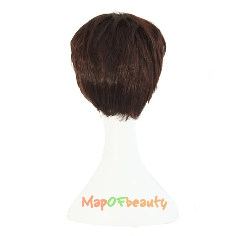 MapofBeauty 10 &quotкудрявый короткий парик коричневый натуральный для женщин