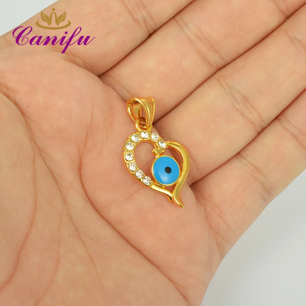 Canifu Новое поступление золотой кулон в форме сердца для ожерелья CZ AAA сглаза