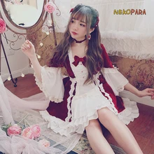 Женское винтажное платье принцессы в стиле лолита милое