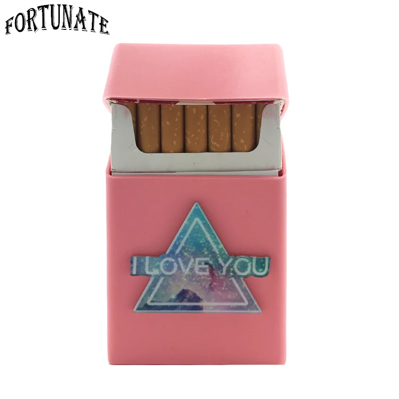 Новинка значок любовь силиконовая сигаретная Коробка Чехол для сигарет