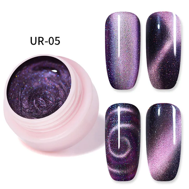 5ml Color 5 Ur Sugar 7,5 мл широкий УФ-гель кошачий глаз голографический лак с блестками Магнитный Гель-лак 5D эффект замачивания УФ-гель лак для ногтей - Цвет: 5ml Color 5