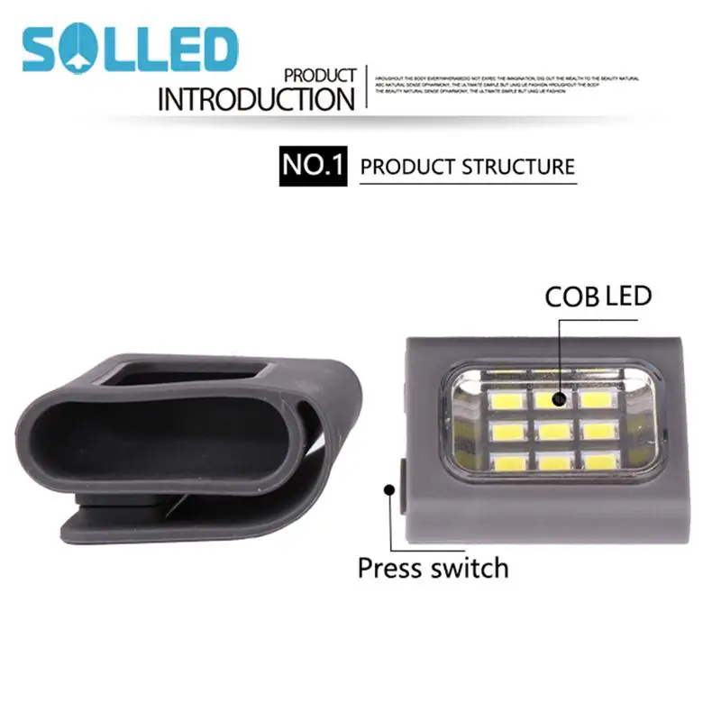SOL светодиодный зарядка через USB магнитный дефектоскоп с крюком возможностью