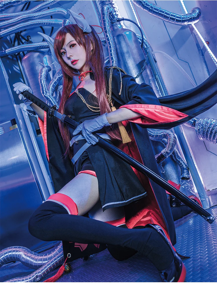 IJN Haruna Azur Лейн Косплей IJN Haruna Косплей Костюм азартный комплект костюмы на Хэллоуин для женщин